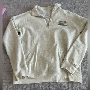 Grey quarter zip sweatshirt